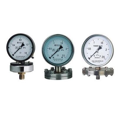 YPF-150B-F法蘭不銹鋼膜片壓力表